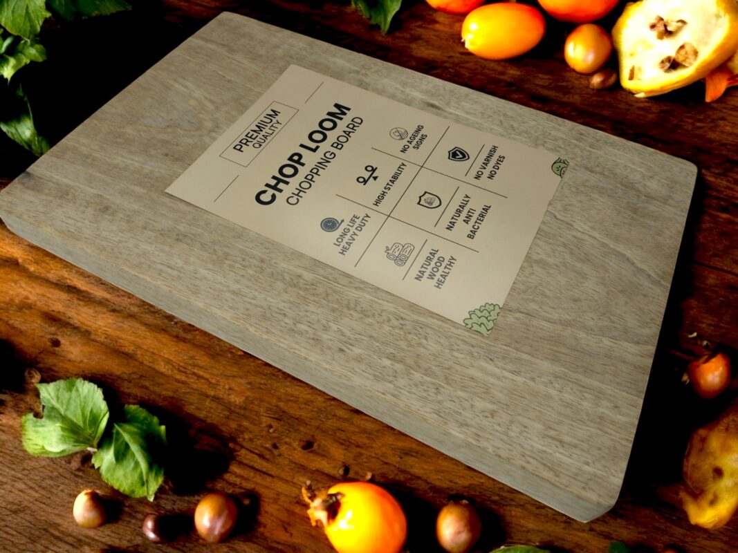 Mango Wood Cutting Board, Solid Single-Piece Chopping Block - Image 2