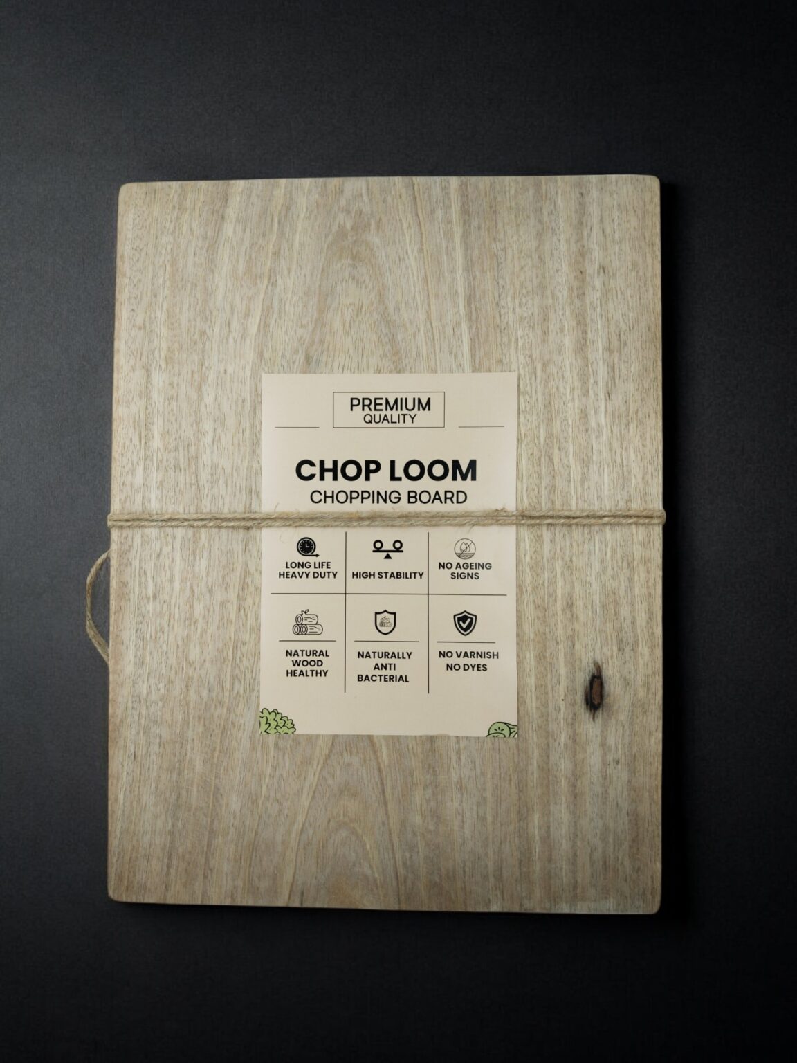 Mango Wood Cutting Board, Solid Single-Piece Chopping Block - Image 5
