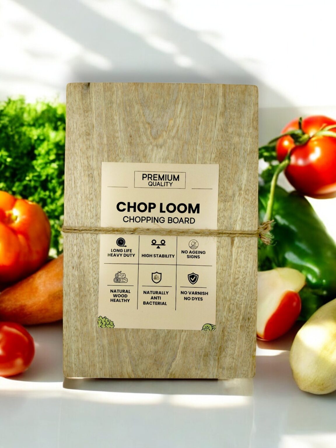 Mango Wood Cutting Board, Solid Single-Piece Chopping Block - Image 13